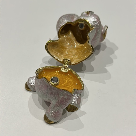 Vintage Jeweled Pig Trinket Box DZ Collectable Beautiful Dazzler Collection - Picture 11 of 12